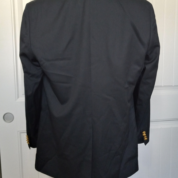 Brooks Brothers 346 Navy Blue Blazer 44 Long - Woo - Picture 6 of 8